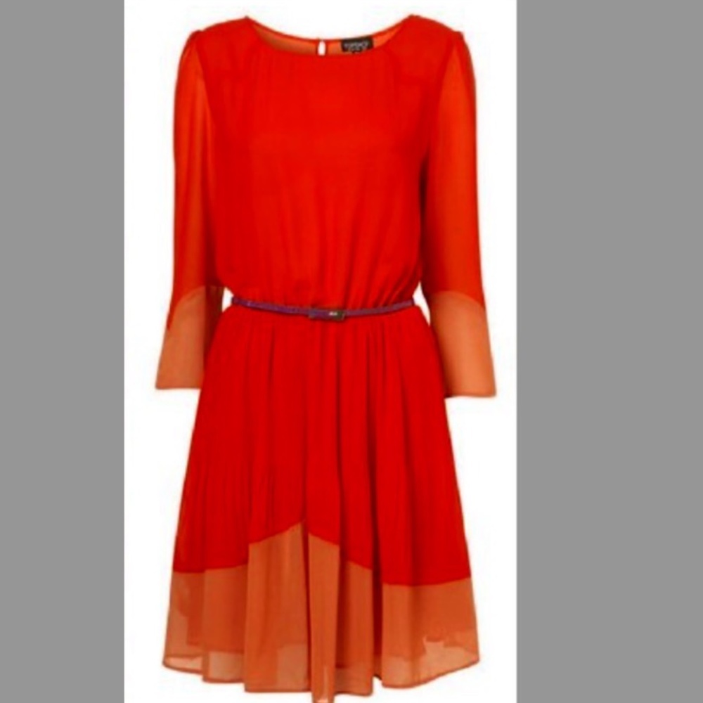 Topshop Mini pleated dress